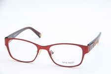 NEW NINE WEST NW 1050 615 RED AUTHENTIC EYEGLASSES FRAMES 50-17