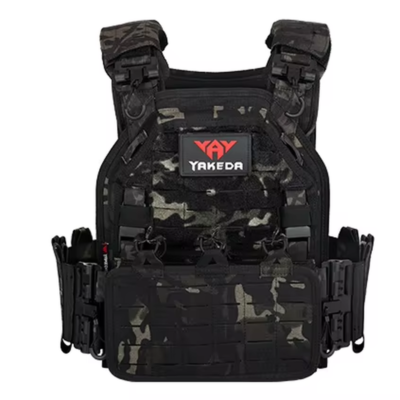 YAKEDA Tactical Vest Light Weight Quick Release Combat Plate