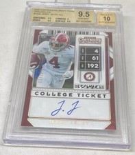 2020 Contenders DP Cracked Ice Tick /23 Jerry Jeudy Rookie Auto RC BGS 9.5 POP 1