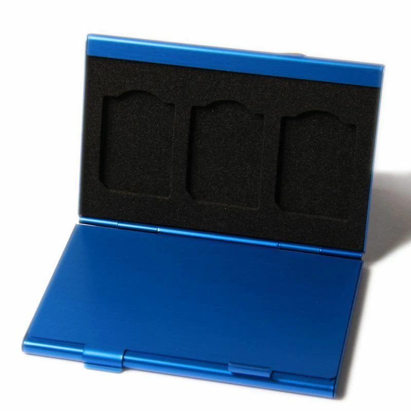 SD-Card storage box for 6 SD Cards blue aluminium - Image 4 of 4