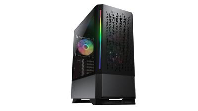 COUGAR Mid Tower Gehäuse MX430 Air RGB Beleuchtung Laufwerkgehäuse schwarz