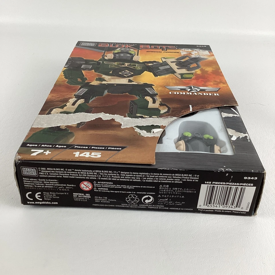 Mega Bloks 9343 Transforming Block Bots Special Forces Commander Robot Vintage - Image 2 of 4
