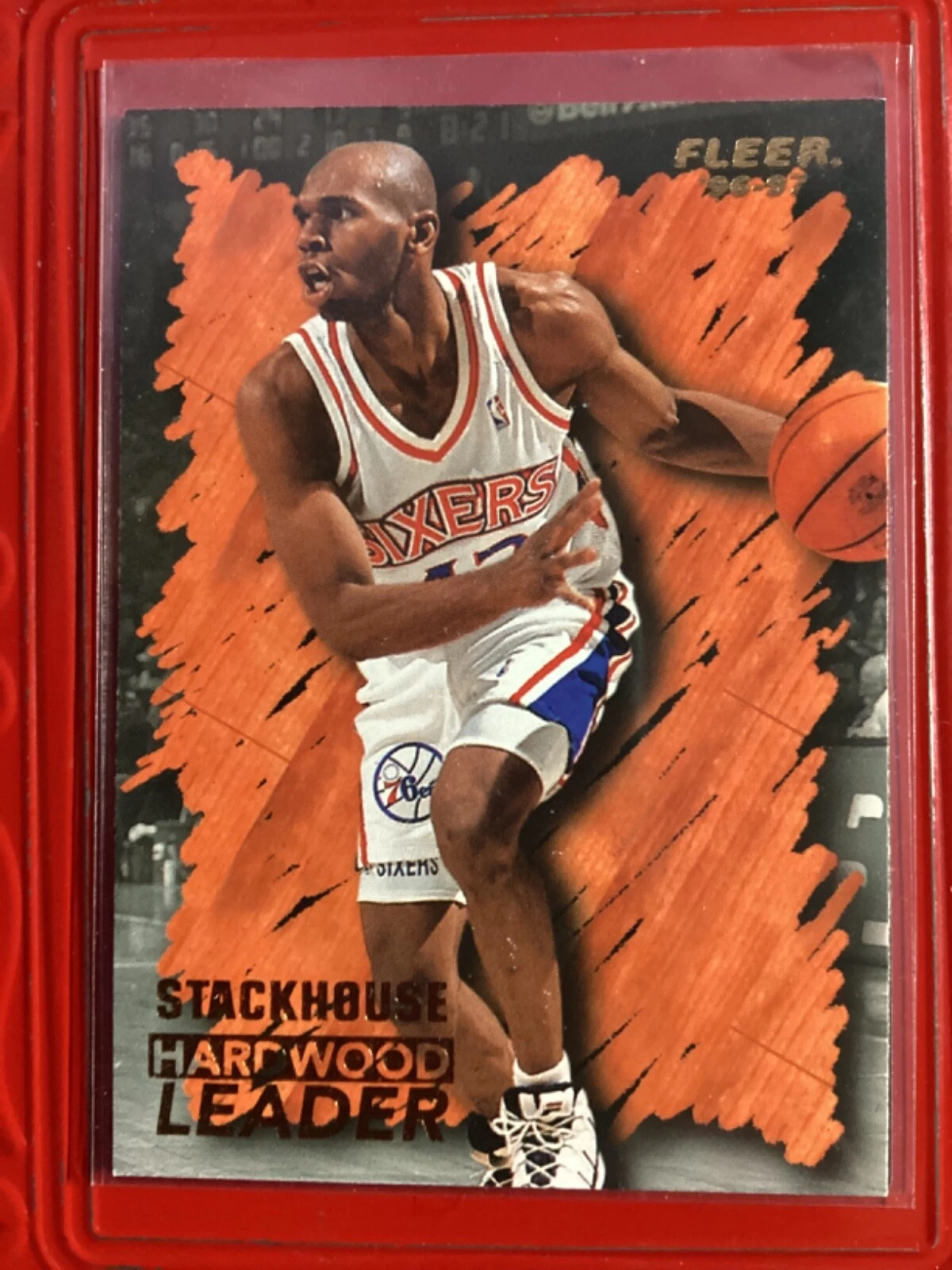 Jerry Stackhouse  1996-1997 Fleer Hardwood Leader #139 NBA Sixers 76ers