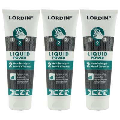 Greven Lordin Liquid Power 3 x 250 ml Handreiniger für starke Verschmutzung