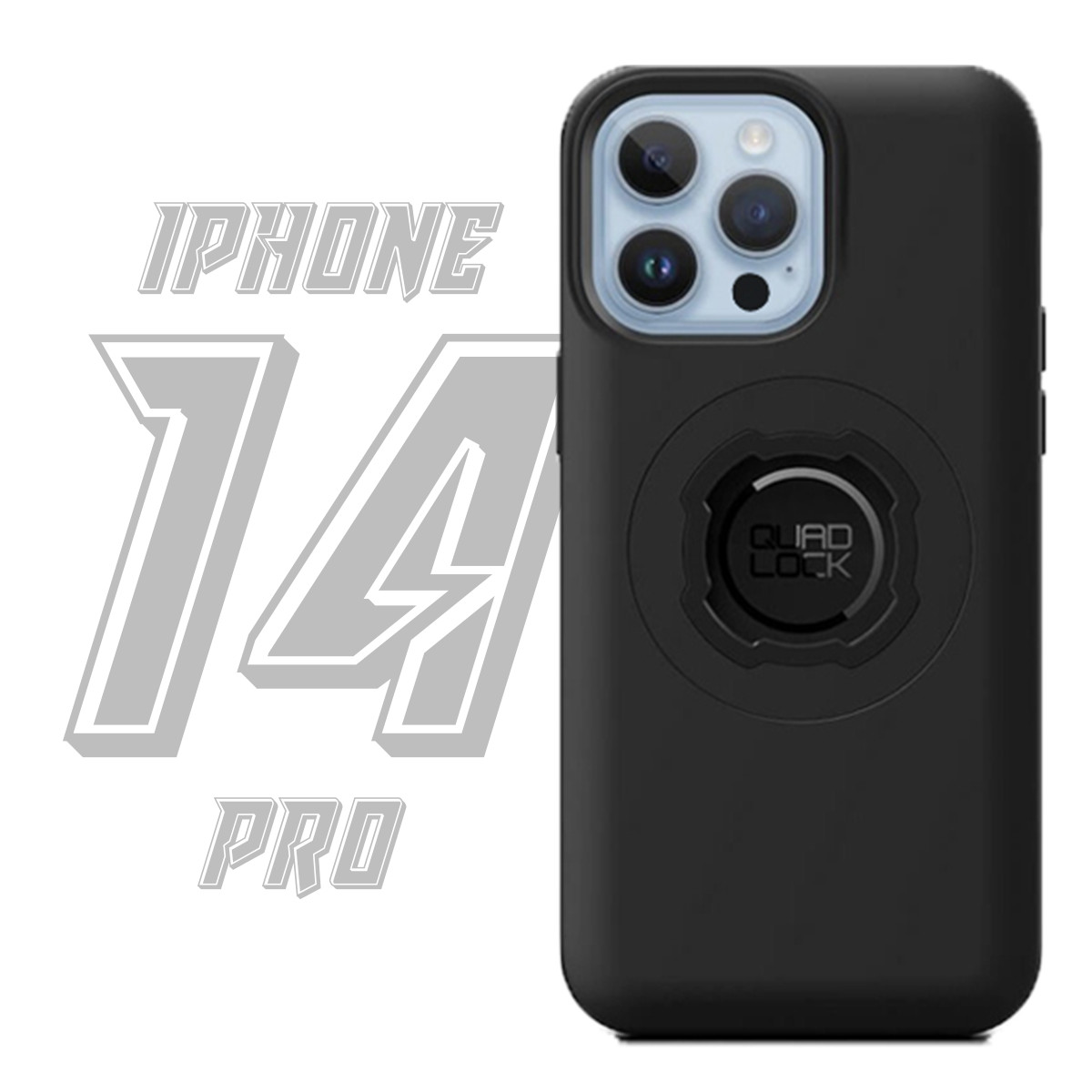 Coque rigide Quad Lock Mag iPhone 14 Pro finition mate premium