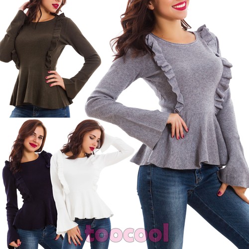 Pullover con maniche a campana