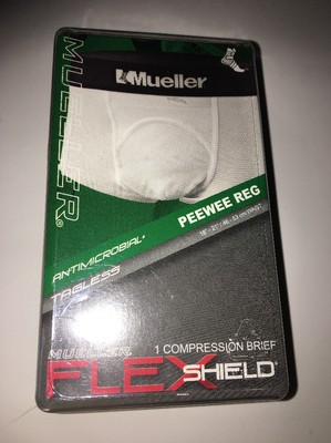 mueller peewee reg flex shield compression brief