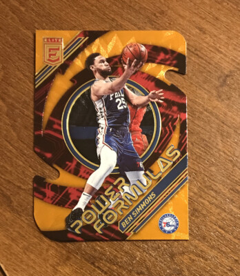 Ben Simmons 2021-22 Panini Elite Power Formulas Die Cut Orange #6 76ers Nets LSU