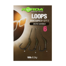 Korda Loop Rigs DF Wide Gape Ready Tied Carp Fishing Rigs - All Types & Sizes