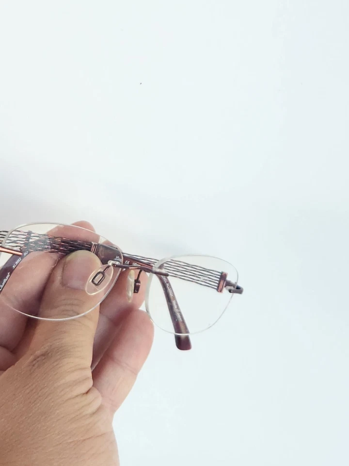 Marco de gafas Charmant Line Art XL 2012 BKBurundi rojo titanio plata G792 Foto 3 de 4