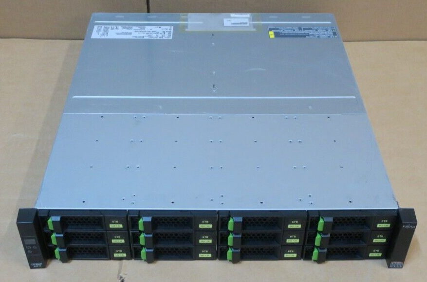 Fujitsu Eternus JX40 S2 Rack Storage Subsystem Array 2x IOM12G 12x
