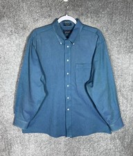 The Arrow Co Wrinkle Free Oxford Button Down Shirt Mens Sz 17.5 Vintage USA Made