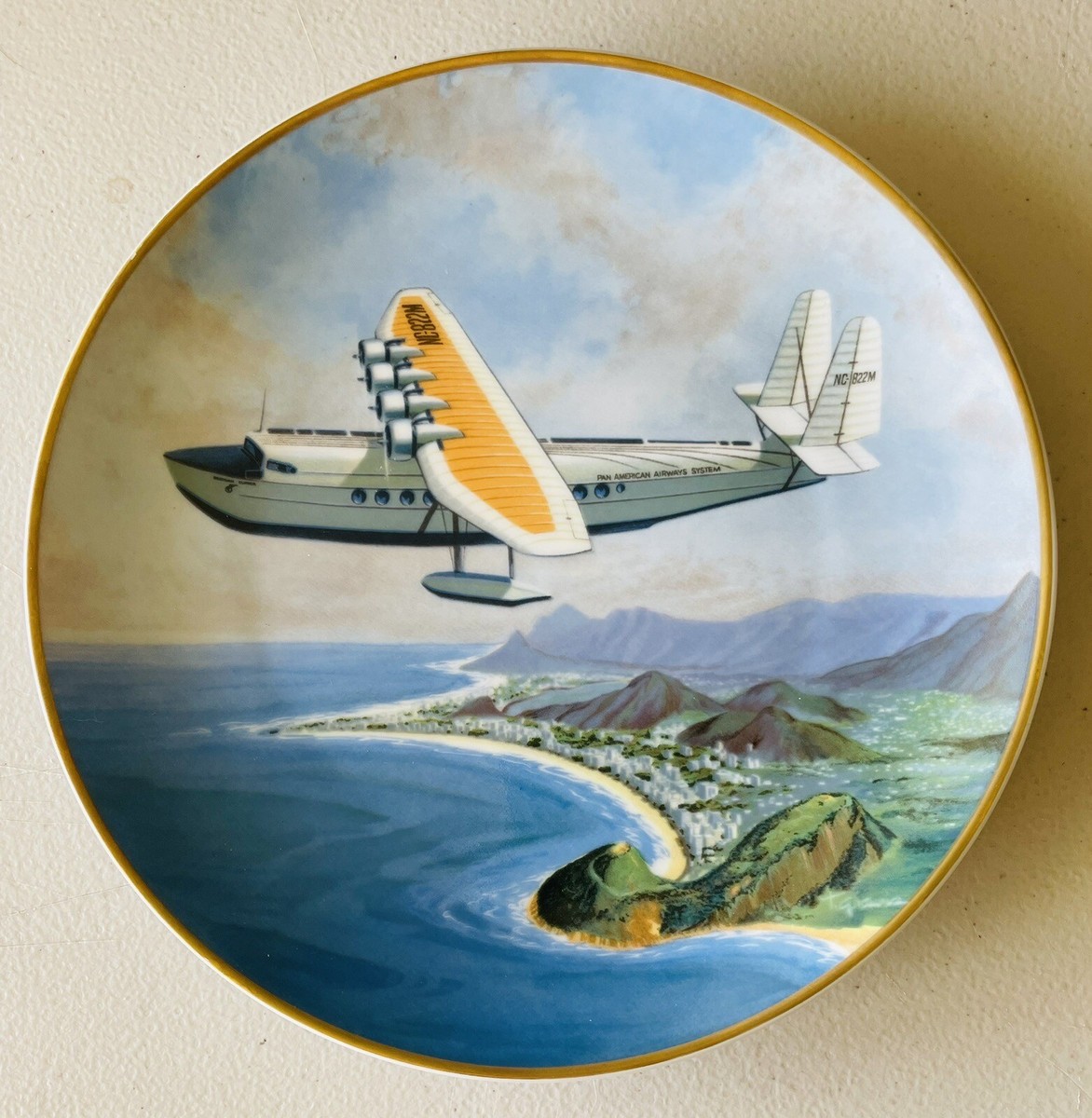 パンナム　絵皿　PAN AM PIONEER FLIGHTS The PAN AM 