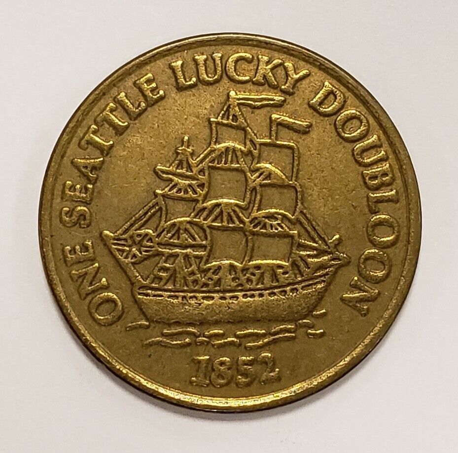 Medal - 1852 One Seattle Lucky Doubloon - Pier 55 Waterfront