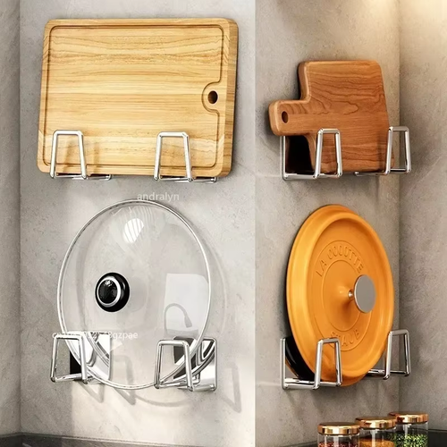 Esponjas de fregadero de cocina de acero inoxidable soporte autoadhesivo drenaje estante de secado kitc - Imagen 3 de 25