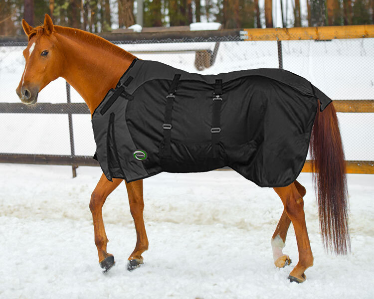 Epic Turnout Blanket Heavy Weight 1200D Ripstop Black and Black