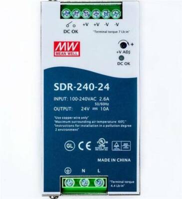 1PC Mean Well SDR-240-24 AC/DC Power Supply New