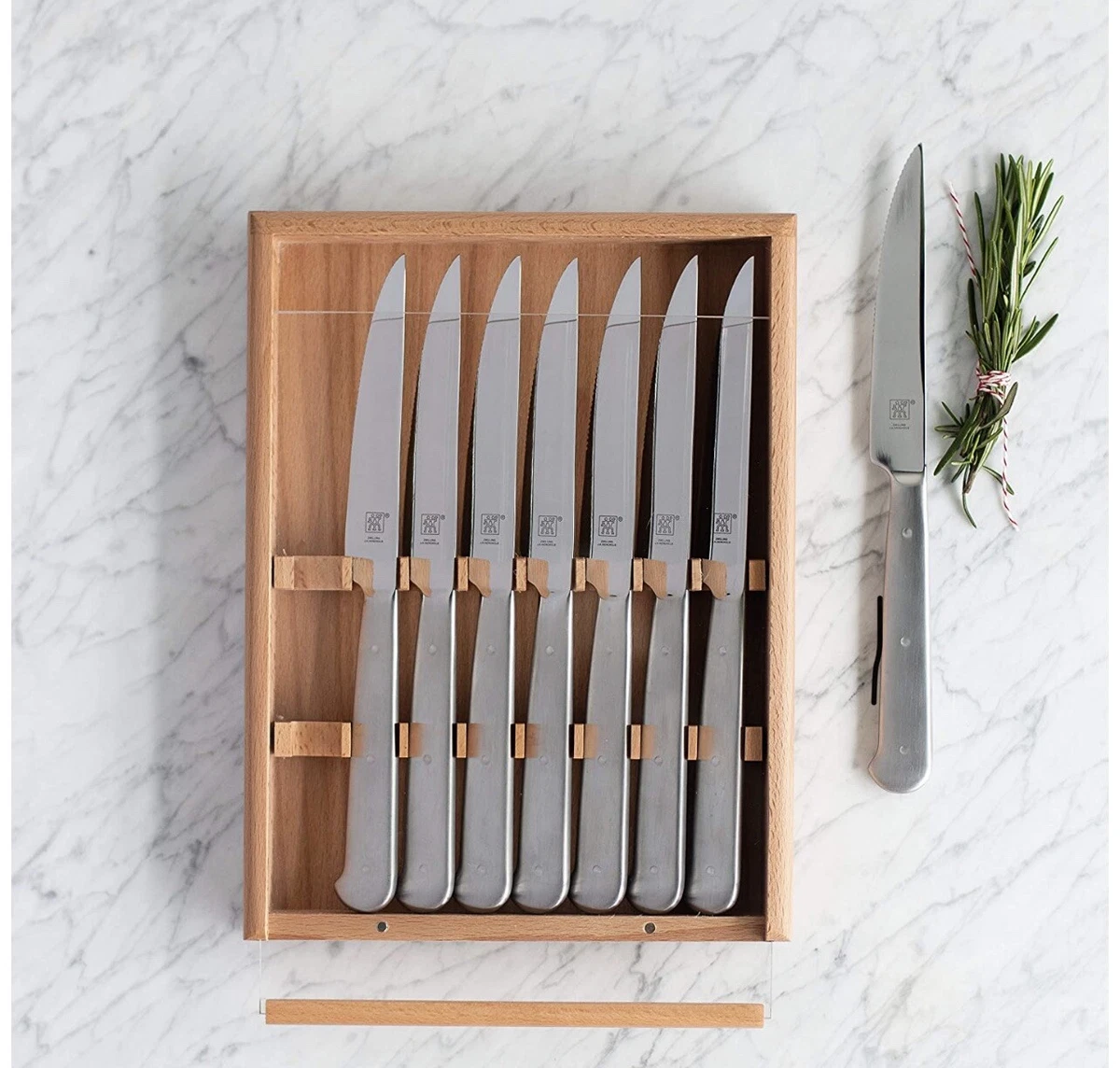 Zwilling J.A. Henckels Porterhouse Stainless Steel 8-Piece Steak Knife Set