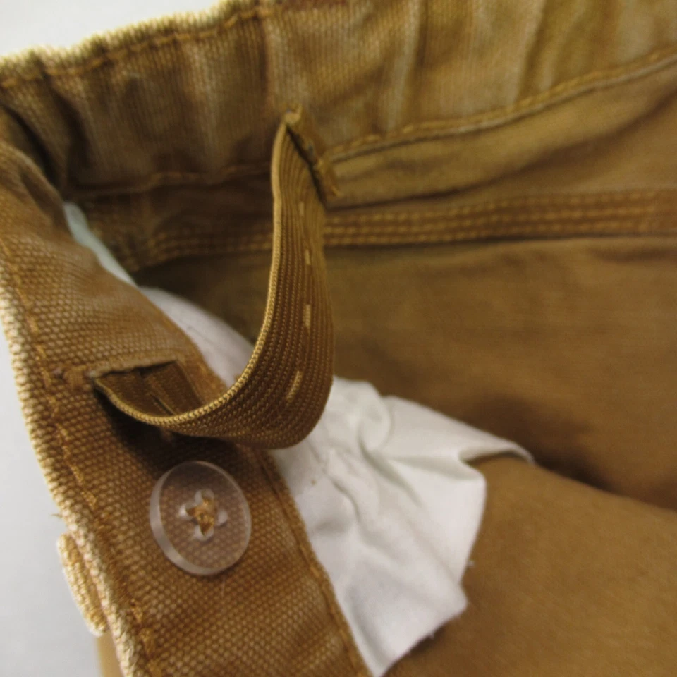 Jeans Carhartt Niñas 8 Bolsillos Informales 5 Bolsillos Exterior Marrón Foto 4 de 4