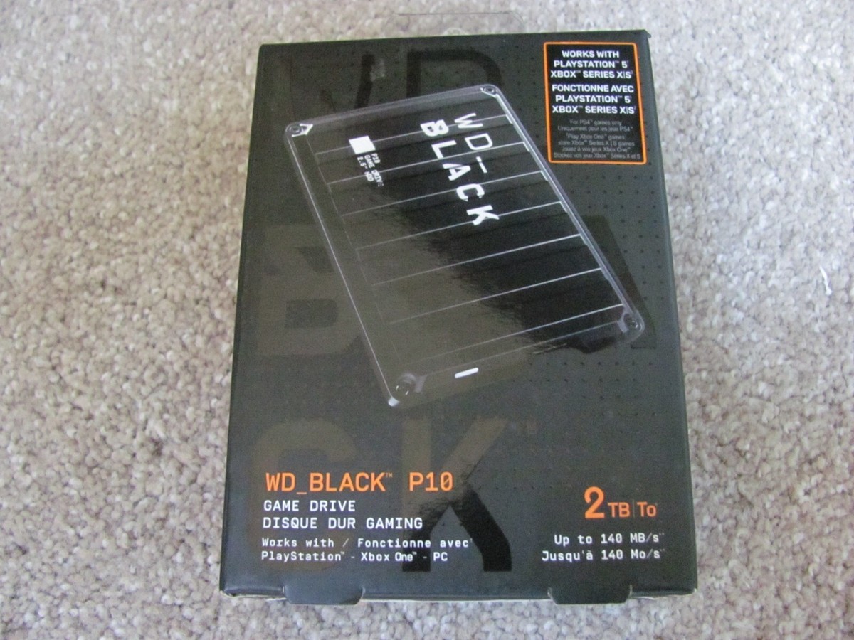 WD_BLACK 2TB P10 Game Drive Portable External Hard Drive HDD