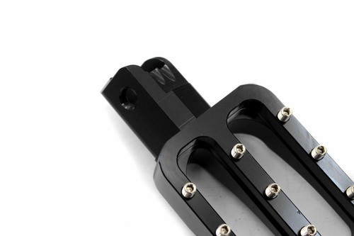 CNC Footpeg Pit Bike Foot Rests Black Fit MX CRF50 XR50 PW50 PW80 TTR50 - Picture 7 of 12
