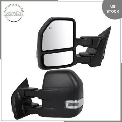 For 15-20 Ford F-150 8PIN Towing Mirrors Power Heated Signal Sensor Pair Side