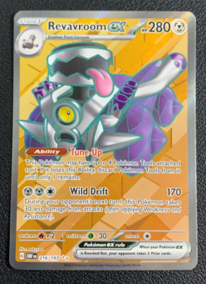 #ad Revavroom ex 216 197 Obsidian Flames Ultra Rare Holo Pokemon TCG Card NM $3.99