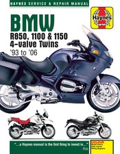 BMW R850, 1100 & 1150 4-valve Twins 1993-2006 Haynes Workshop Manual