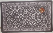 ANTI-FATIGUE NON SLIP KITCHEN FLOOR MAT (18" x 30") PVC, FLORAL DESIGN, SGM