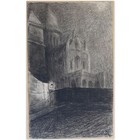 HERSCHER Ernest (1870-1939) "Montmartre" Rare Dessin Original-C.1910