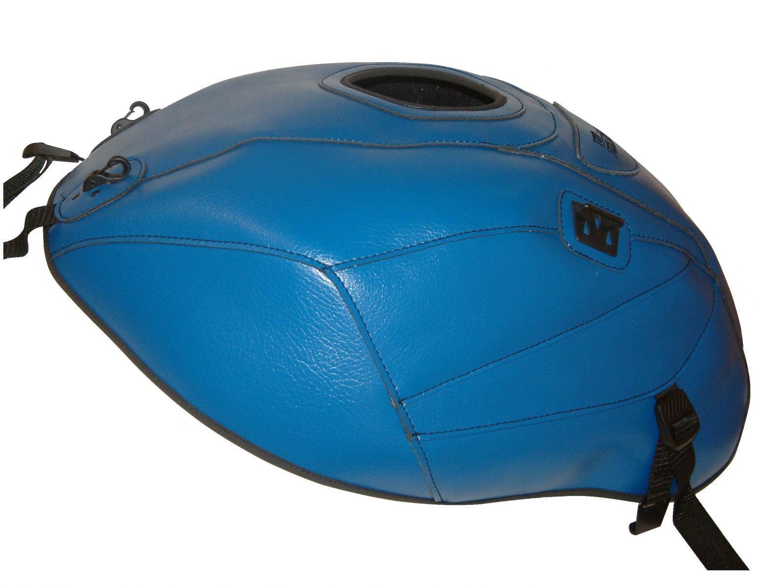 Cache réservoir bleu noir pour moto Suzuki GSX-R 600 de 2010 à 2012 par Top Sellerie
