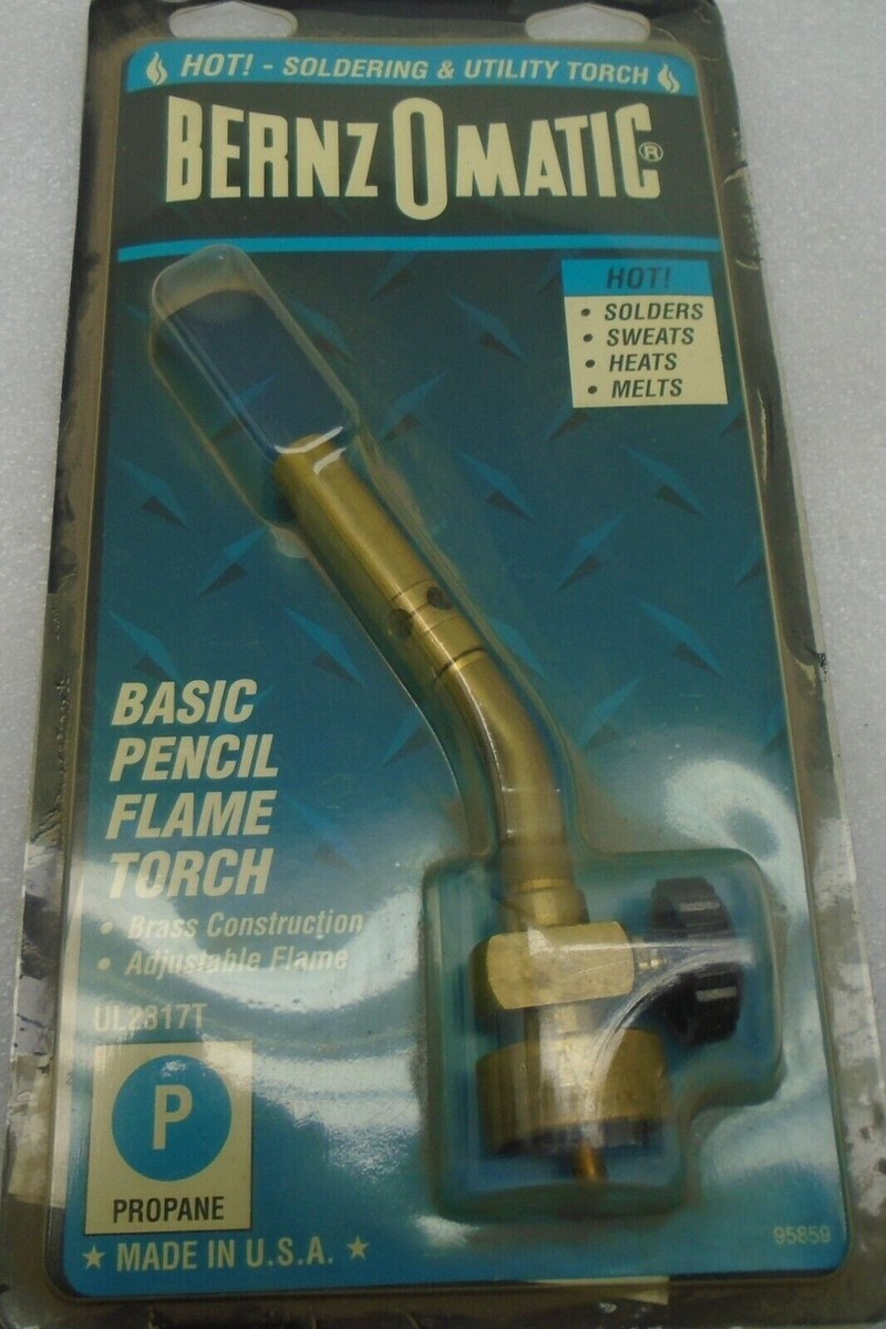 BernzOmatic Basic Use UL2317T Brass Pencil Flame Propane Torch