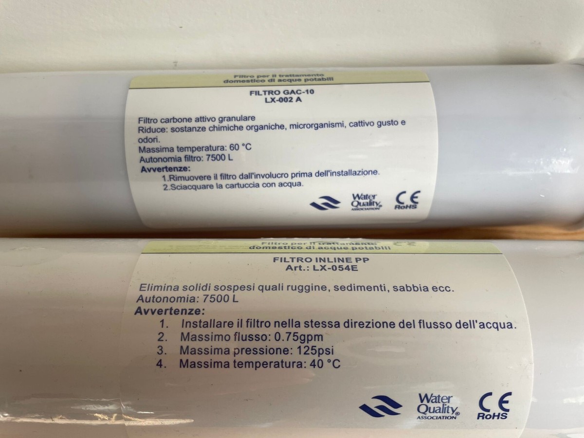 Set Filtri Osmosi - Sedimenti E Carbone Attivo, Compatibile Con Maggior Parte Impianti - Foto 9