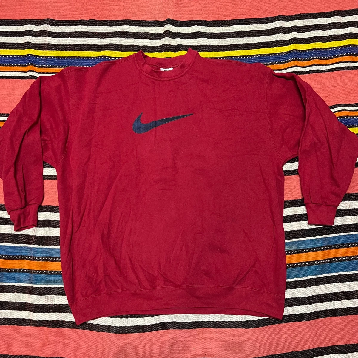 Vintage 90s nike big swoosh crewneck sweater new arrivals