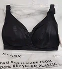 Spanx All-In-One Wireless Bra Sz M Very Black Cup D-DD