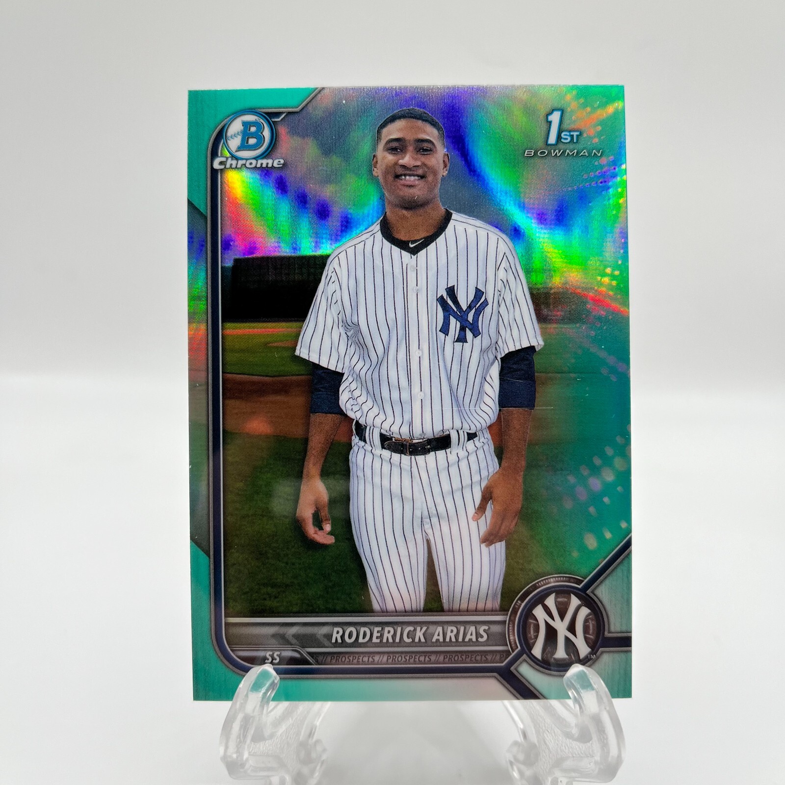 2022 Bowman Chrome Prospects Aqua Refractor /125 Roderick Arias #BCP-153 *SEE