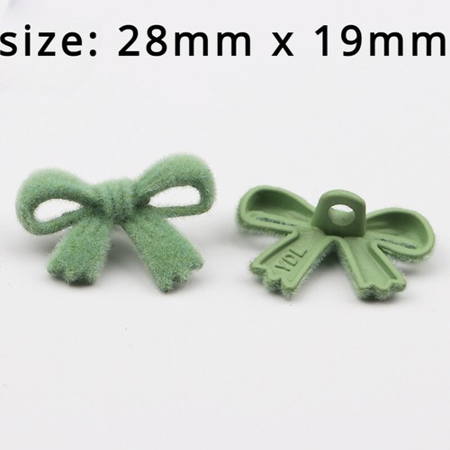 6X Velvet Bow Buttons Butterfly Hollow Out Sewing DIY Costume Cardigan Sew Decor - Picture 19 of 19