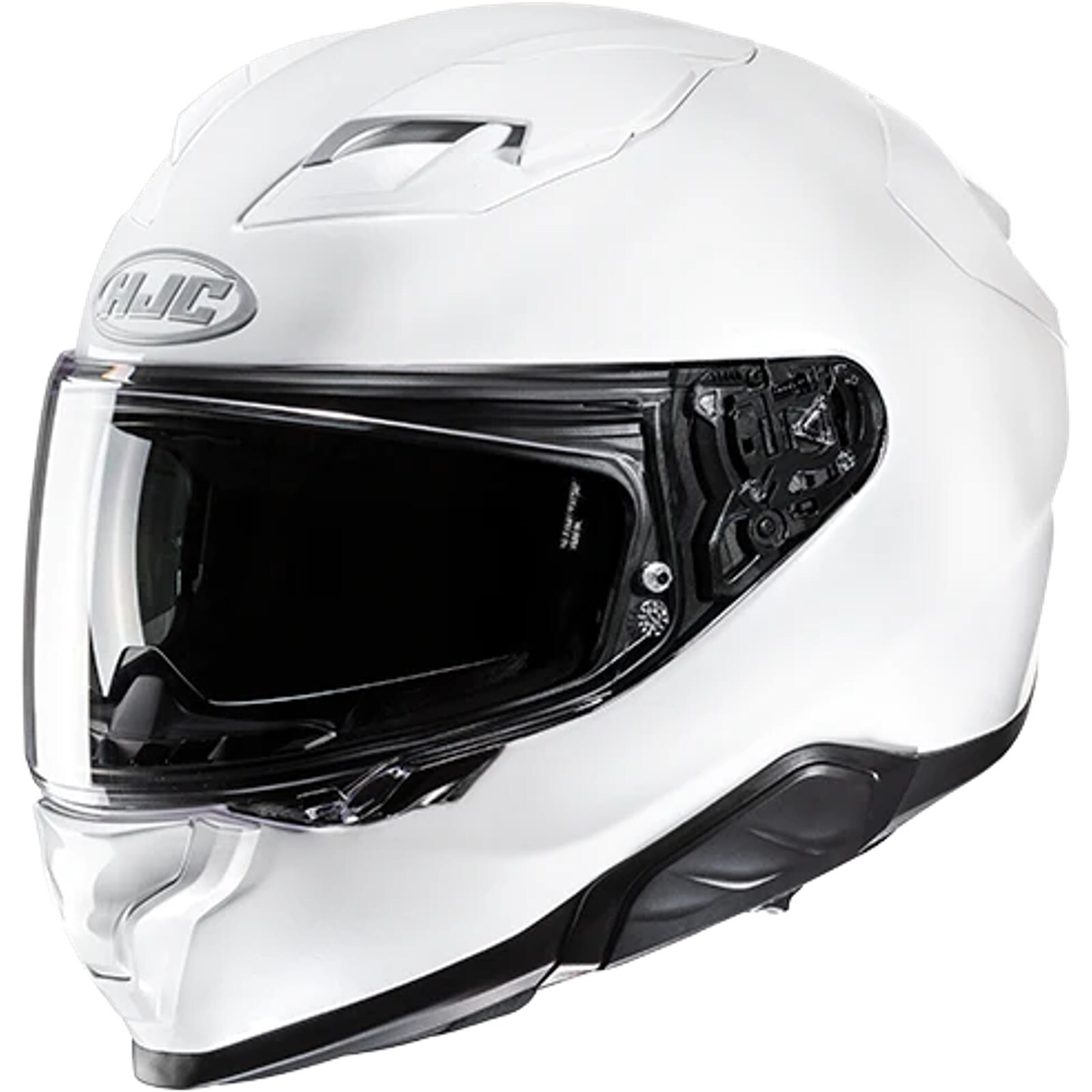 HJC Motorcycle Helmet L - F71 Solid - Fibreglass Integral Helmet White