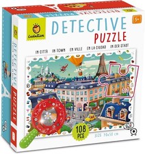 Gioco Detective Puzzle In Città 108 Pezzi 2 Giochi in 1 Ludattica