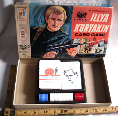 ILLYA KURYAKIN THE MAN FROM U.N.C.L.E. GAME CARD 1965 MILTON