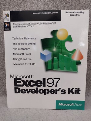 MICROSOFT EXCEL 97 DEVELOPERS KIT WITH CDROM