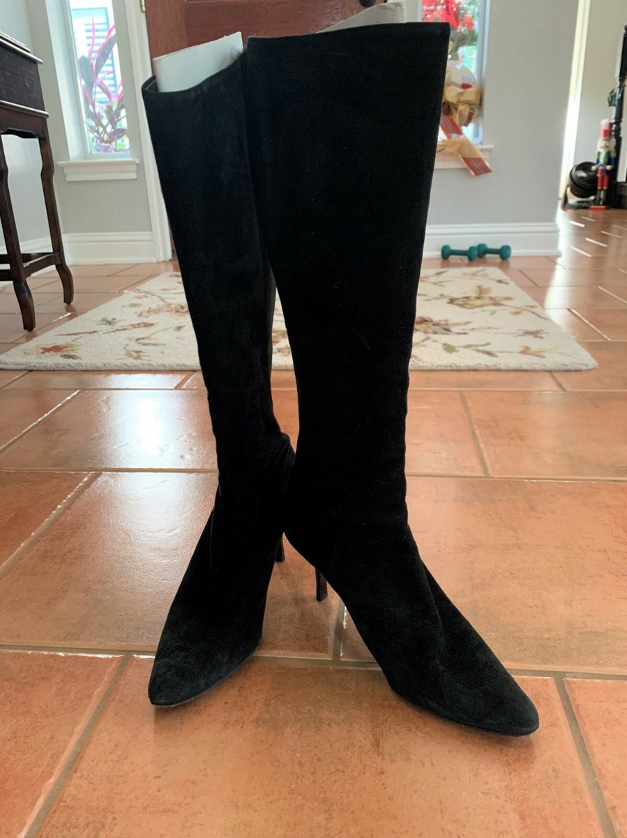 HELMUT LANG BLACK SUEDE BOOTS SIZE 37 OR 7 | eBay