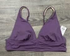 NWT Shade  Shore Bralette Bikini Top Purple Size XL 16-18 