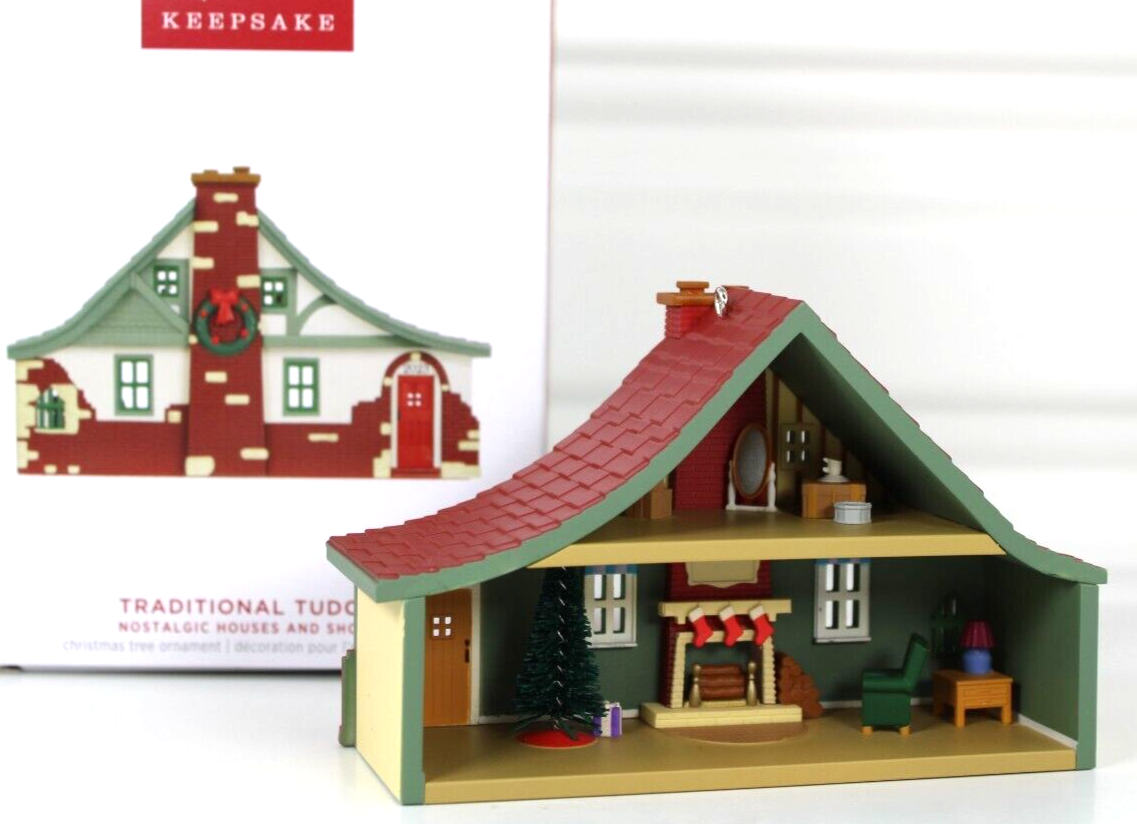 Hallmark Nostalgic Houses Shops 40th Anniversary Tudor Ornament 2023