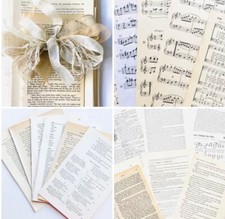 125 Vintage Antique Book Pages for Collage Art Junk Journals Paper Crafting AP4