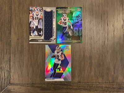 Cooper Kupp, 3 Card Lot, See Description of Cards Below, 2 Serial Numbered/99!