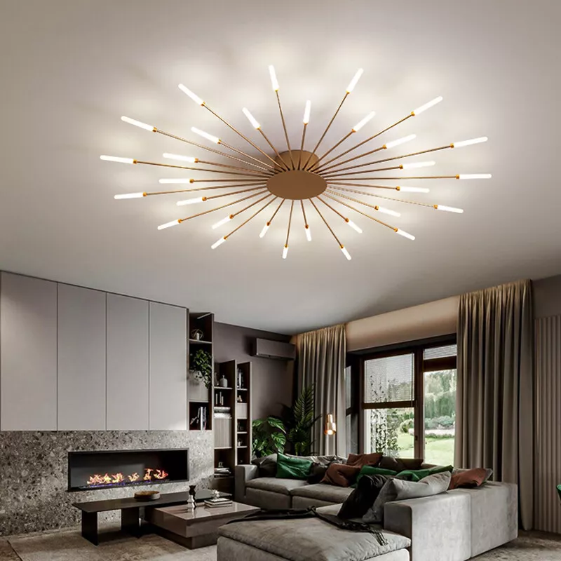 LED Chandelier Lighting Gold Ceiling Lights Lobby Bar Lamp Kitchen Pendant Light