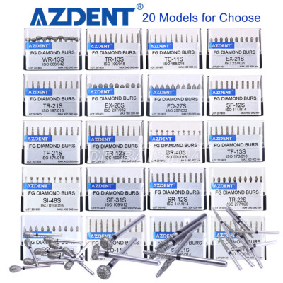 #ad AZDENT 100pcs Dental Super Coarse Diamond FG Burs for High Speed Handpiece $17.16