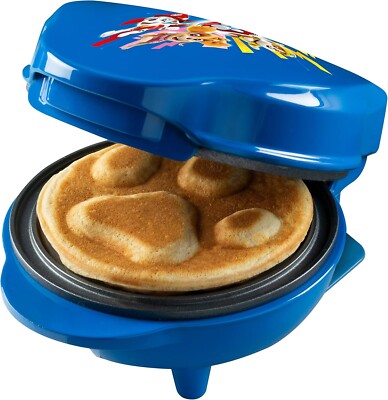 Bestron Nickelodeon Paw Patrol Mini Antihaft Waffeleisen Eisen EU Stecker - Blau