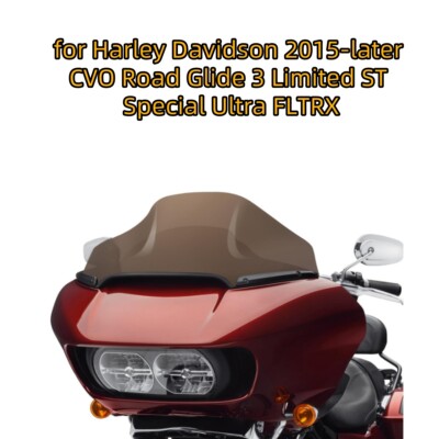 13″ Black Wave Windshield – For Harley Road Glide FLTR FLTRX 2015-2023 (Sixth Quadrant) 4 thumbnail image